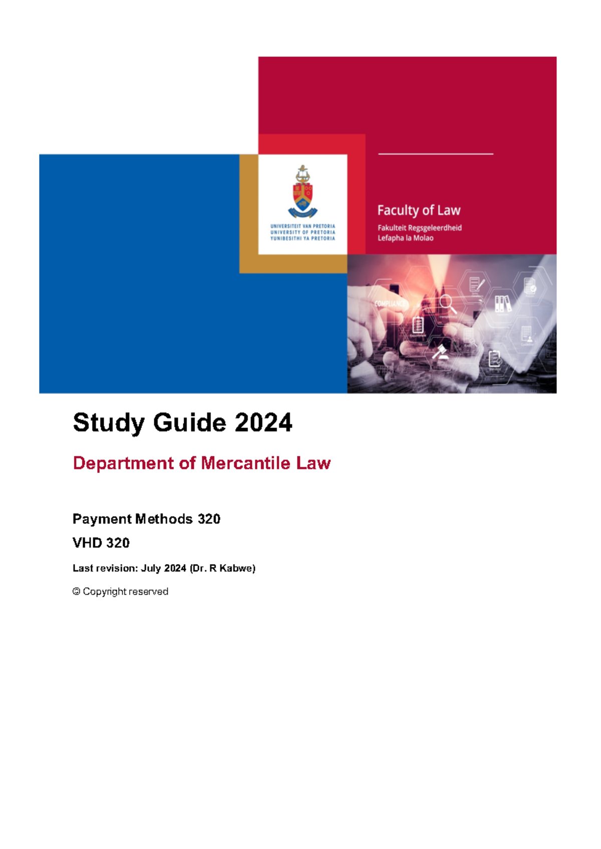 VHD 320 Study Guide 2024 - Study Guide 202 4 Department of Mercantile ...