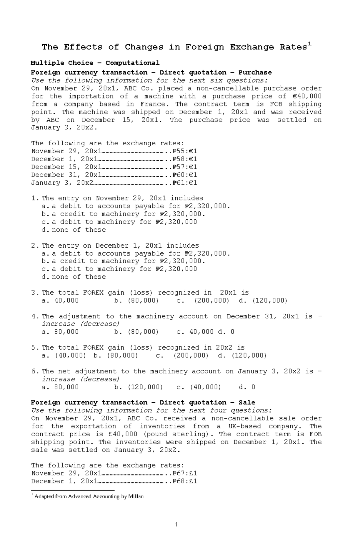 effects-of-changes-in-foreign-exchange-rates-the-effects-of-changes