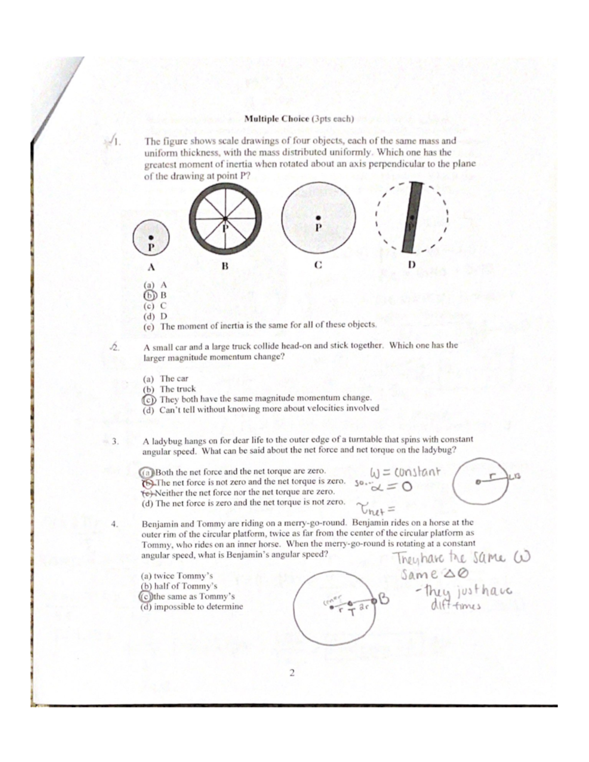 Physics 011 Exam 2 - PHYS 011 - Studocu