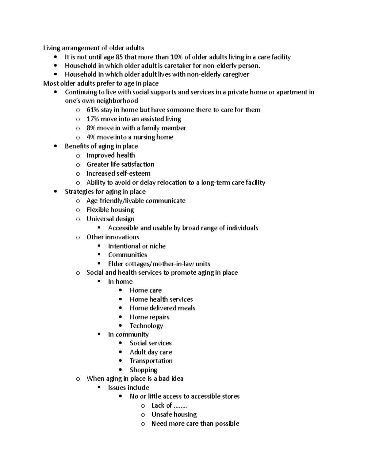 Living arrangement of older adults fshd 413 - Living arrangement of ...