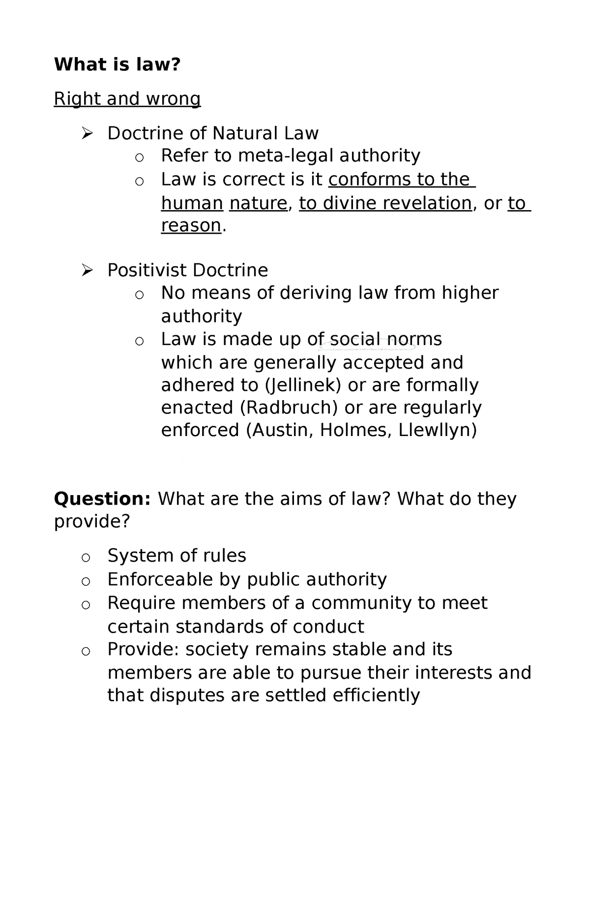 [Notes] What is law - This contains the basic concept and principles of ...