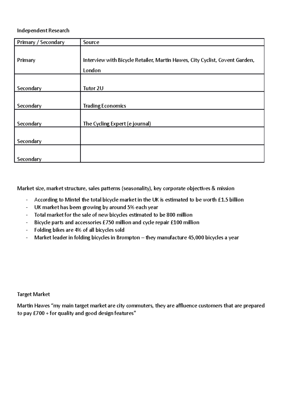 Unit-2 - Research Notes - Independent Research Primary / Secondary ...