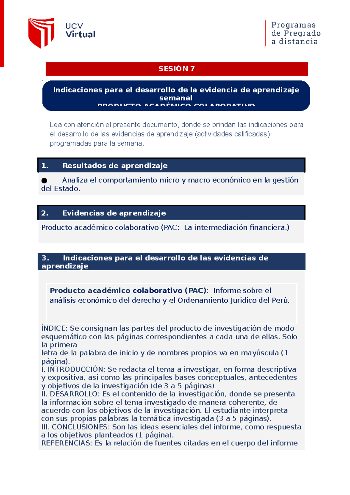 4. Indicaciones para el desarrollo de PAC S7 - Lea con atención el ...