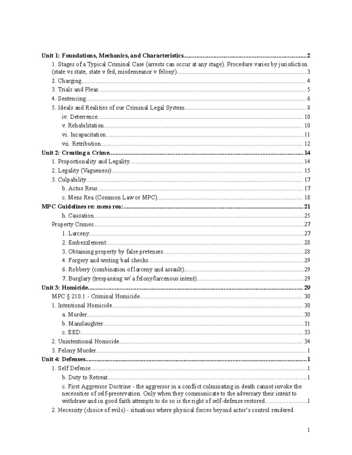 Crim Final Exam Outline - Stages of a Typical Criminal Case (arrests ...
