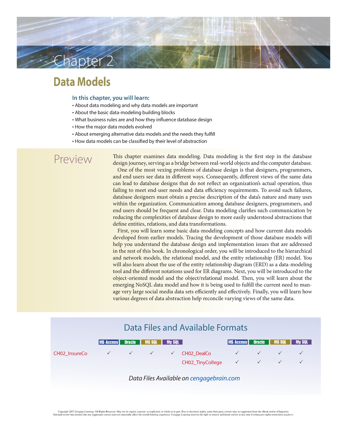 Chapter 2 - Data Models - Notes For Information Management - Chapter 2 ...