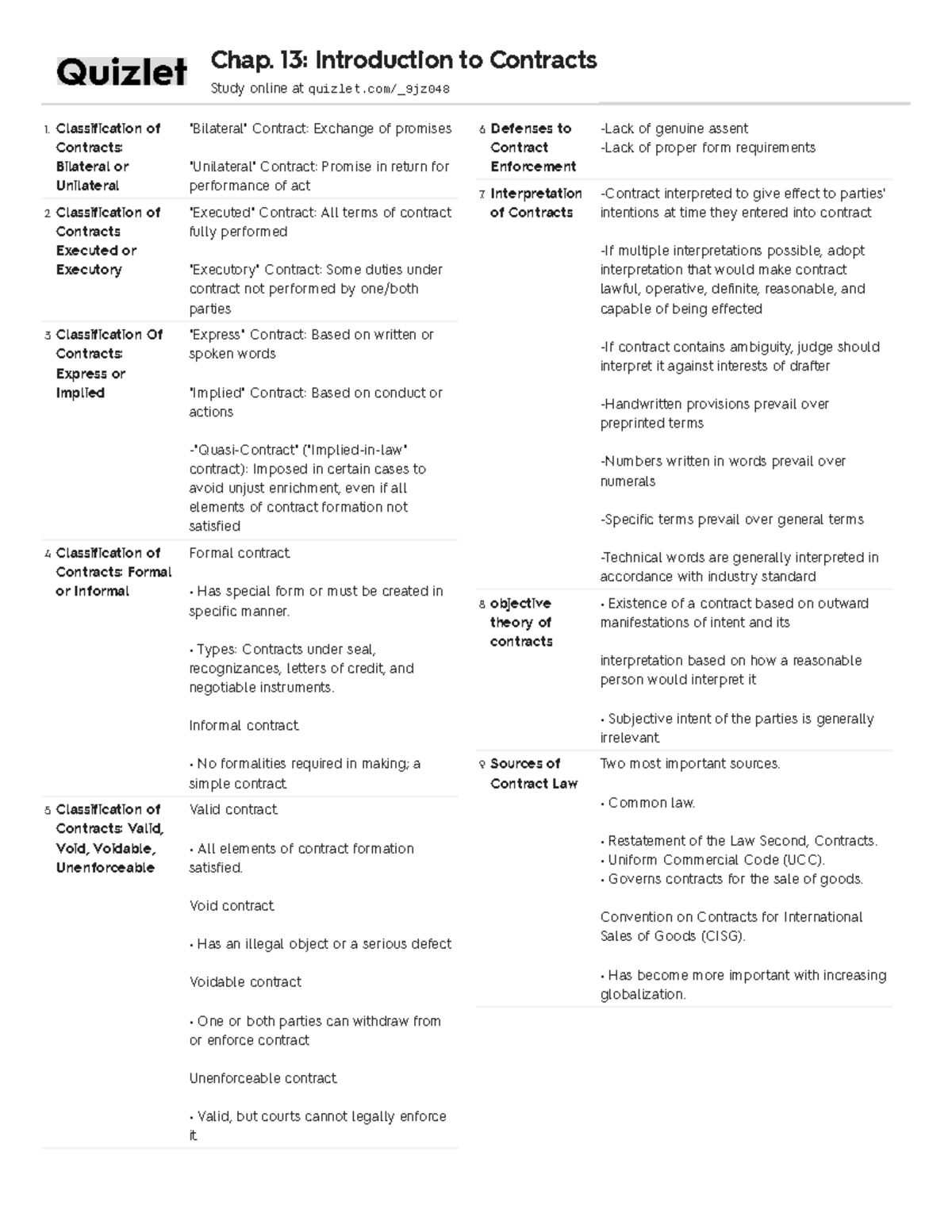 Contracts Quizlet - wchq18u