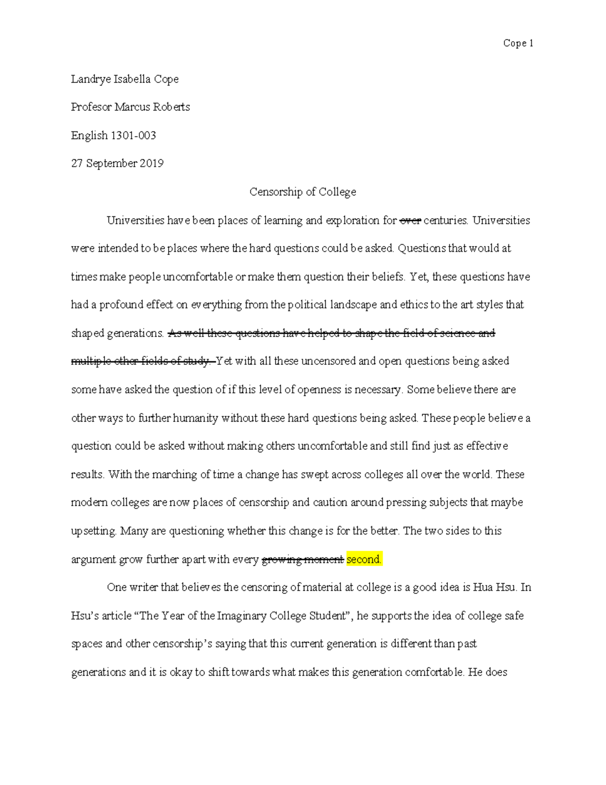 censorship essay introduction