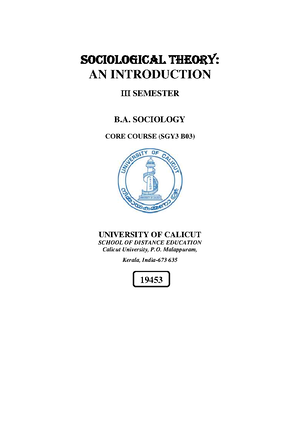 MCQ- I Sem MA Sociology-Research Methodology Of Sociology 1 0 ...