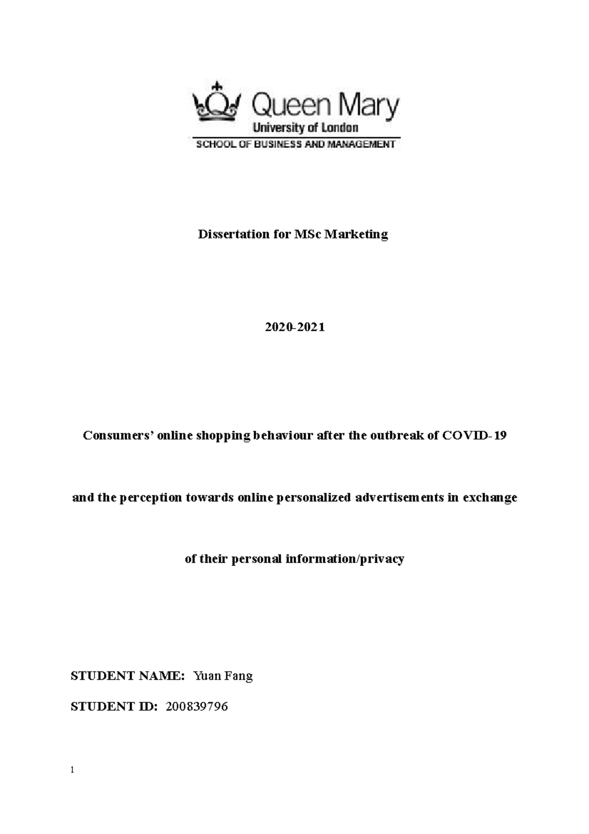 thesis about online business