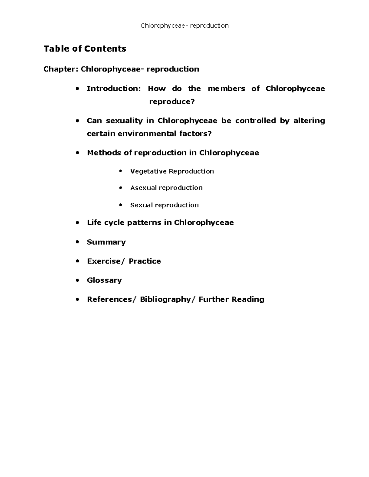 Unit -10 Chlorophyceae- reproduction - Chlorophyceae- reproduction ...