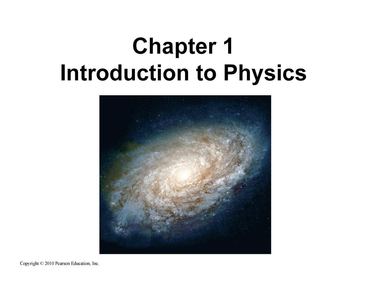 Chapter 1 physics - For other references - Chapter 1 Introduction to ...