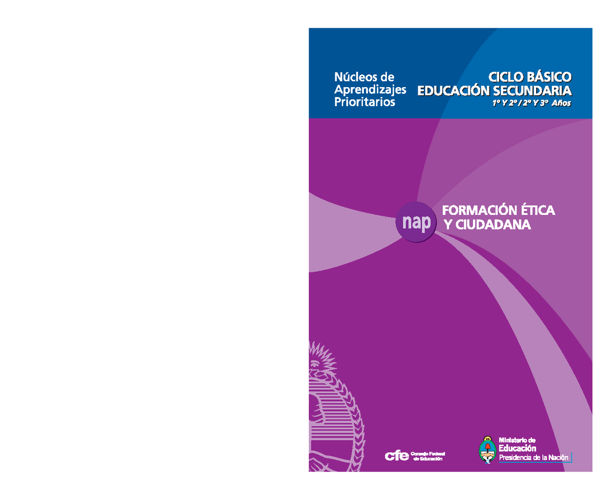 NAP Formación Ética y Ciudadana - 1 Formación Ética y Ciudadana CICLO