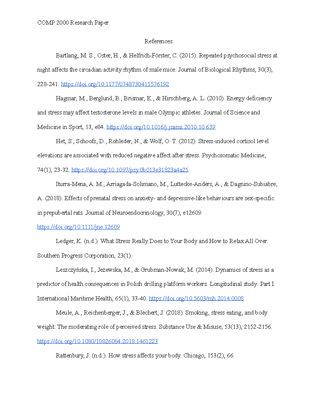 Rough Draft Reference List - COMP 2000 Research Paper References ...