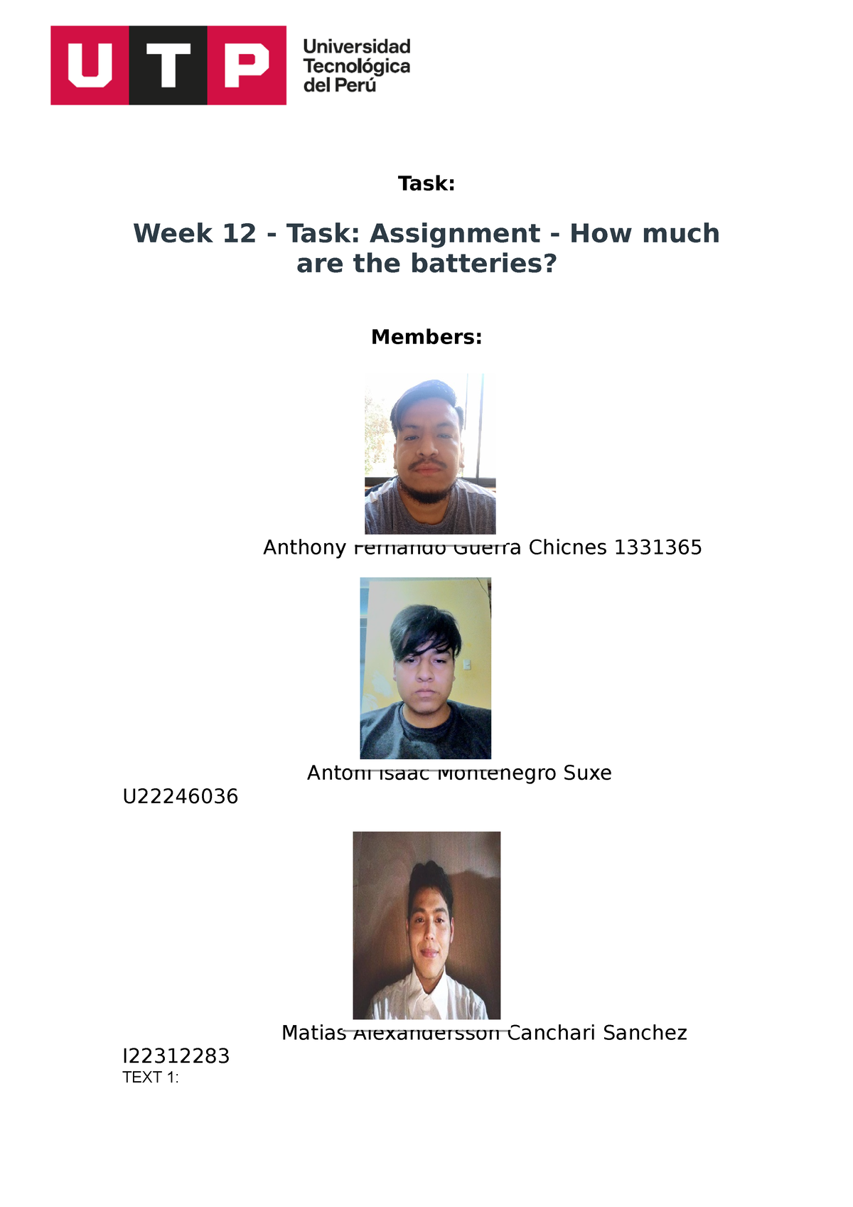 week 6 task assignment how much are the batteries