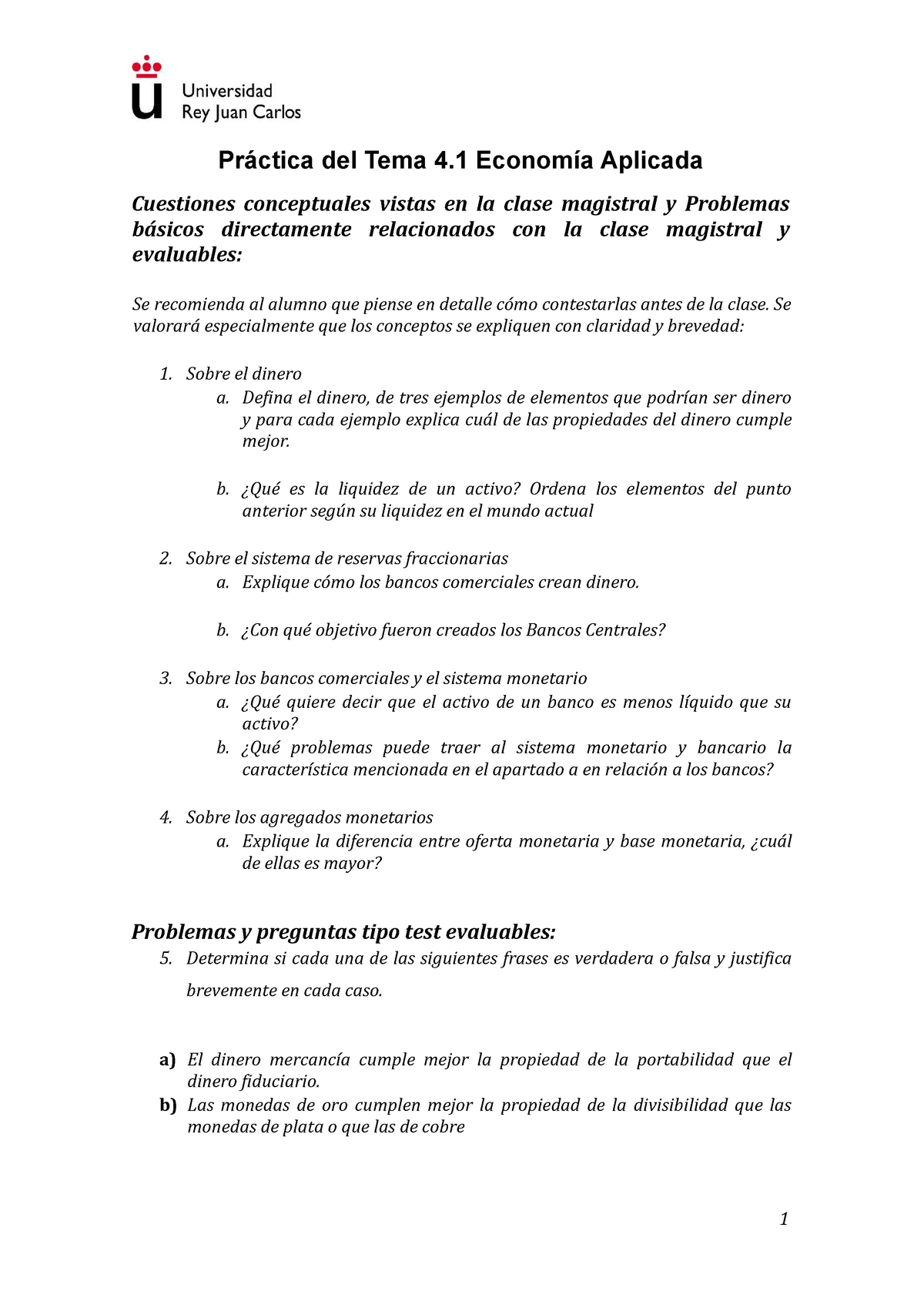 Practica Tema 4-A Economía Aplicada-2020 - Práctica Del Tema 4 Economía ...