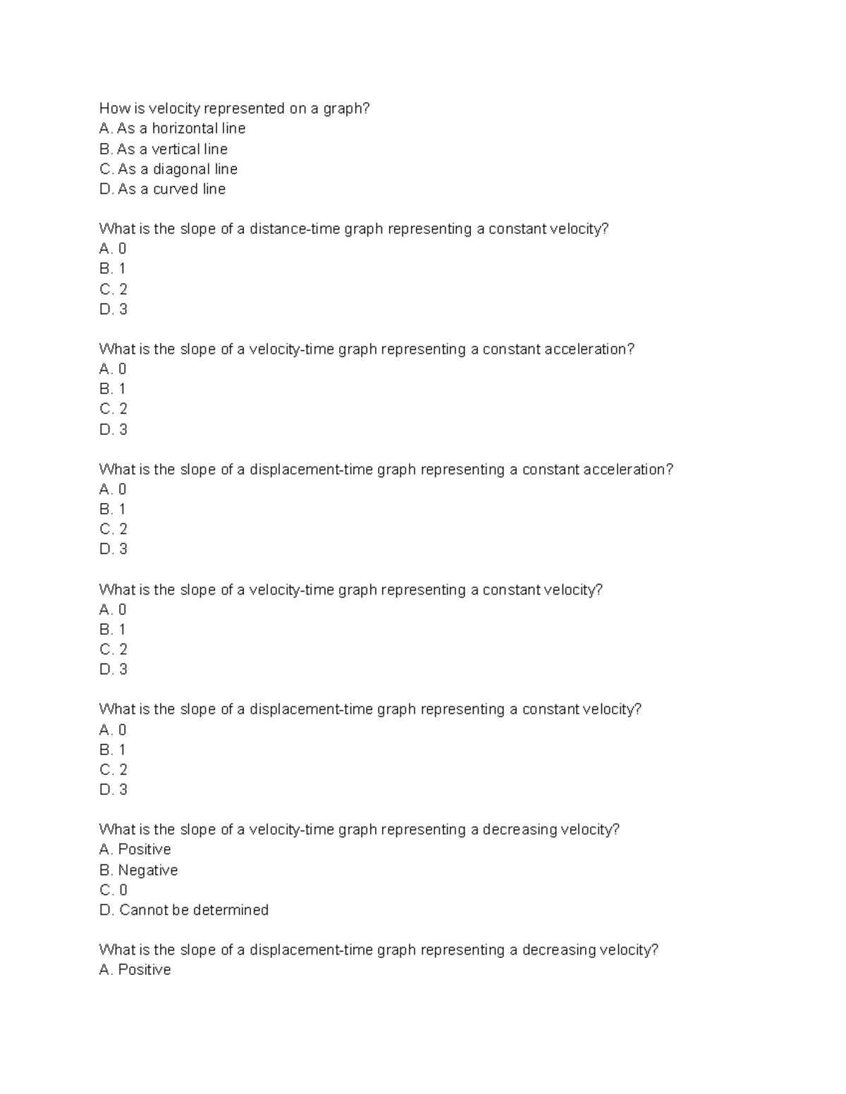 kinematics-quiz-how-is-velocity-represented-on-a-graph-a-as-a