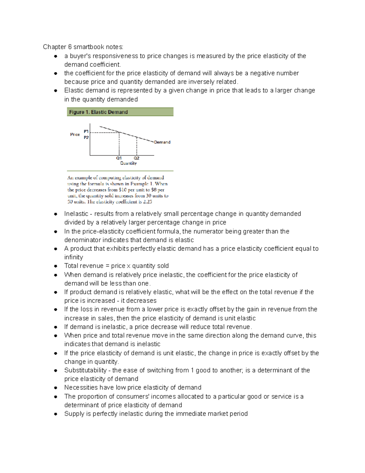 Intro to econ ch 6 lecture notes - Chapter 6 smartbook notes: a buyer's ...