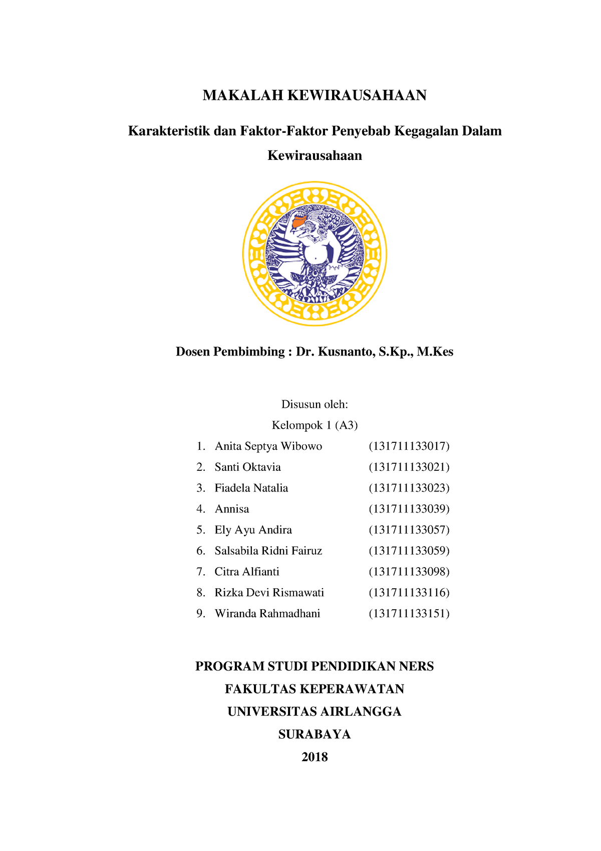 -Makalah-Kewirausahaan - MAKALAH KEWIRAUSAHAAN Karakteristik Dan Faktor ...