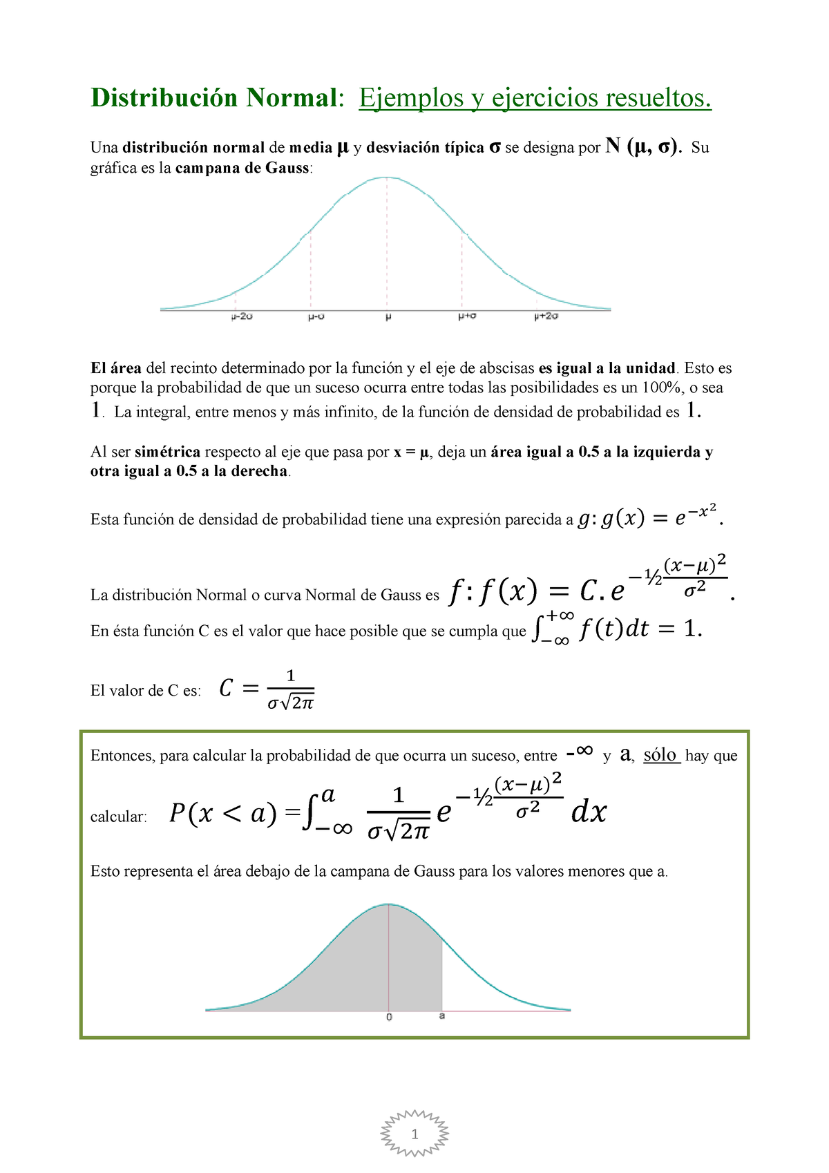 Ejercicios Resueltos Utilizando Una Distribuci N Normal Practica Un