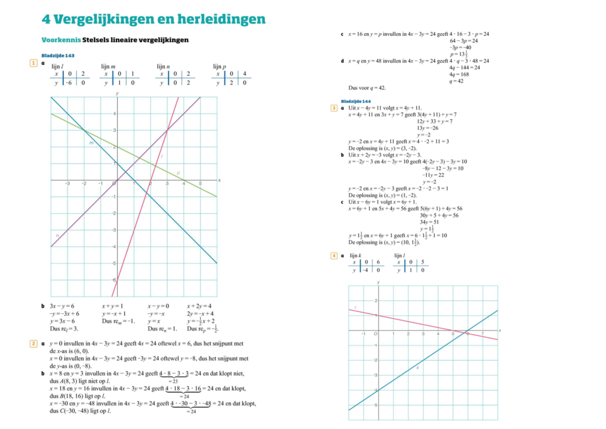 Uitwerkingen 4V-WB-Hoofdstuk 4 - Wiskunde B - Studeersnel