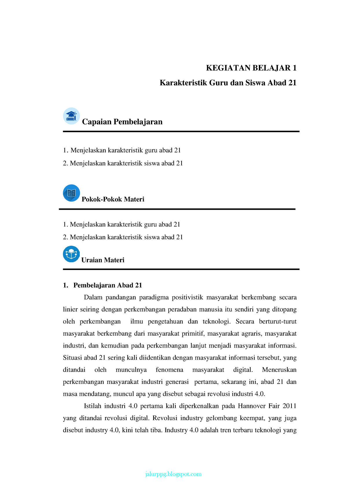 Modul 1 - KB 1 Karakteristik Guru Dan Siswa - KEGIATAN BELAJAR 1 ...