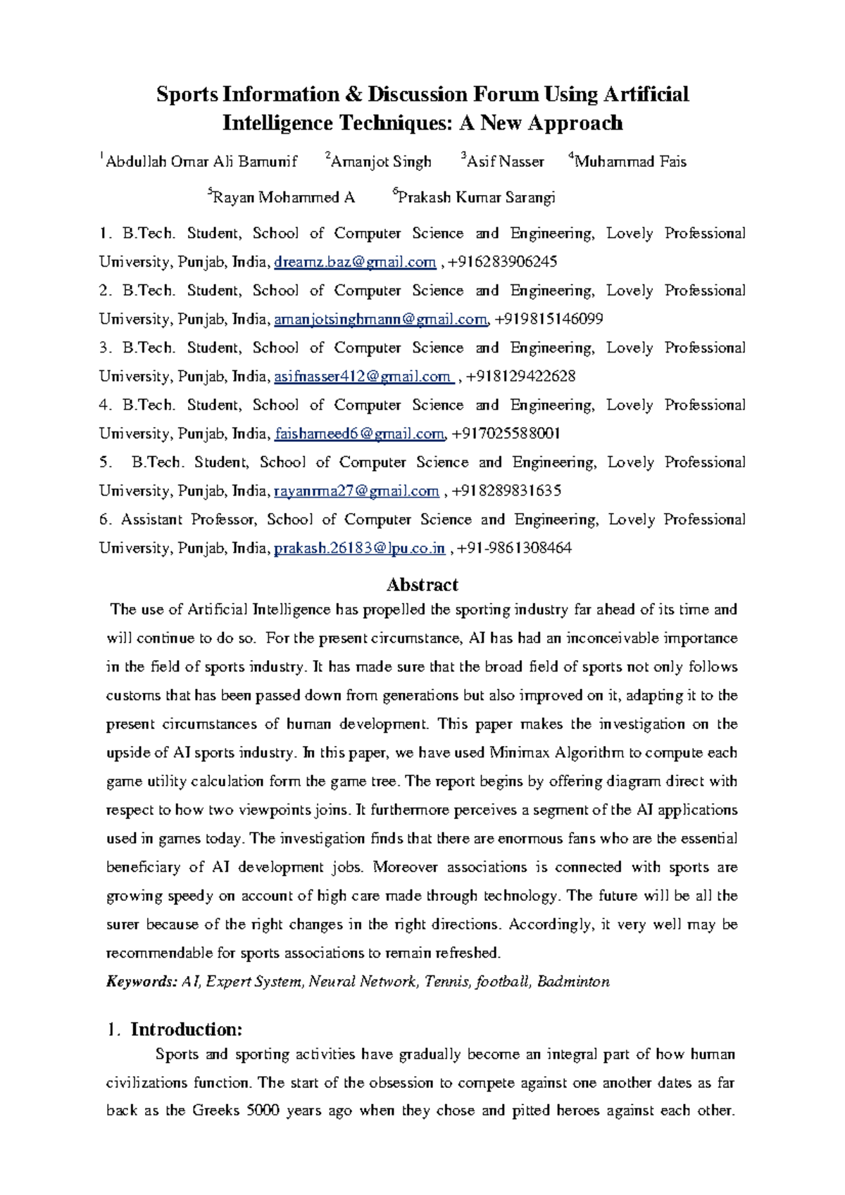 Sports Info. and Discussion Sports Information & Discussion Forum