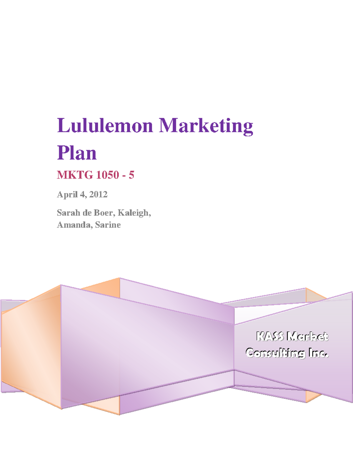 lululemon business plan pdf