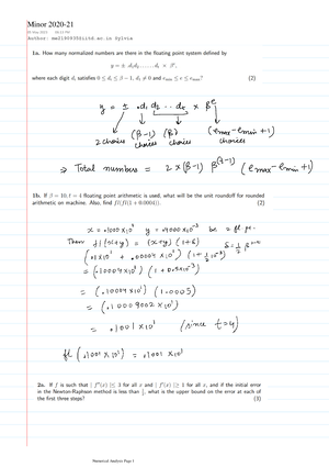 Lagrange's Interpolation Formula - Numerical Methods - Studocu