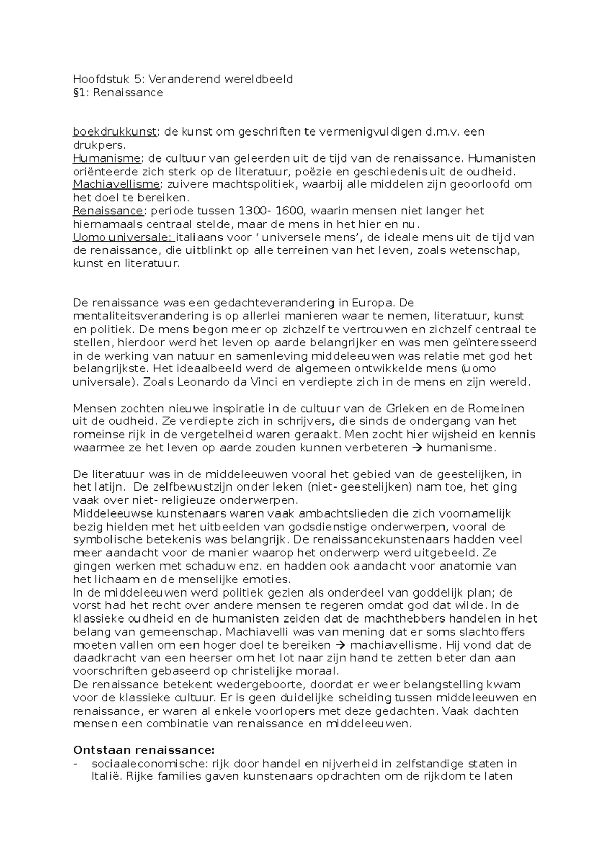 Hoofdstuk 5 - Samenvatting MEMO Bovenbouw - MEMO - Hoofdstuk 5 ...