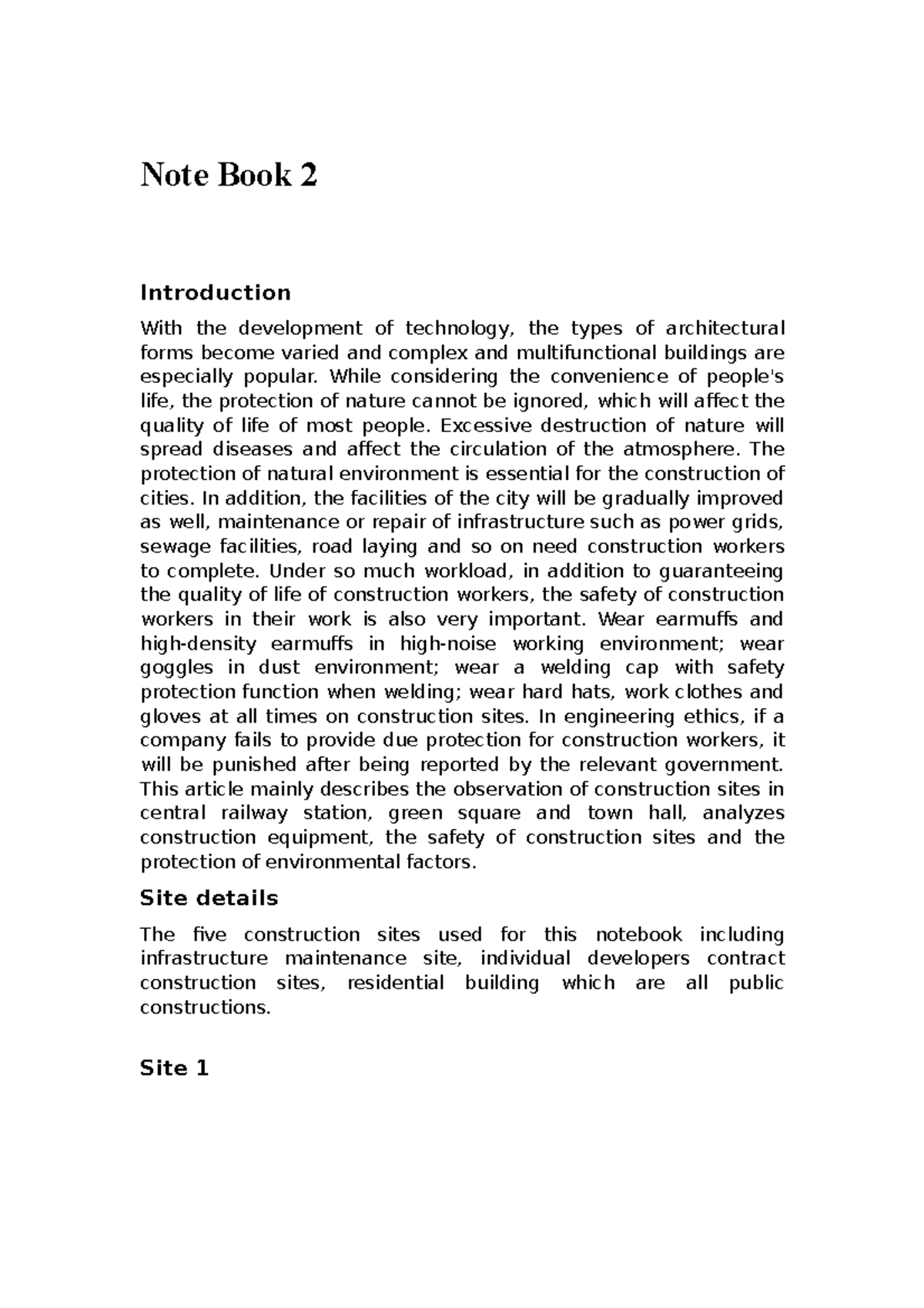 Notebook 2 Grade C Note Book 2 Introduction With the development