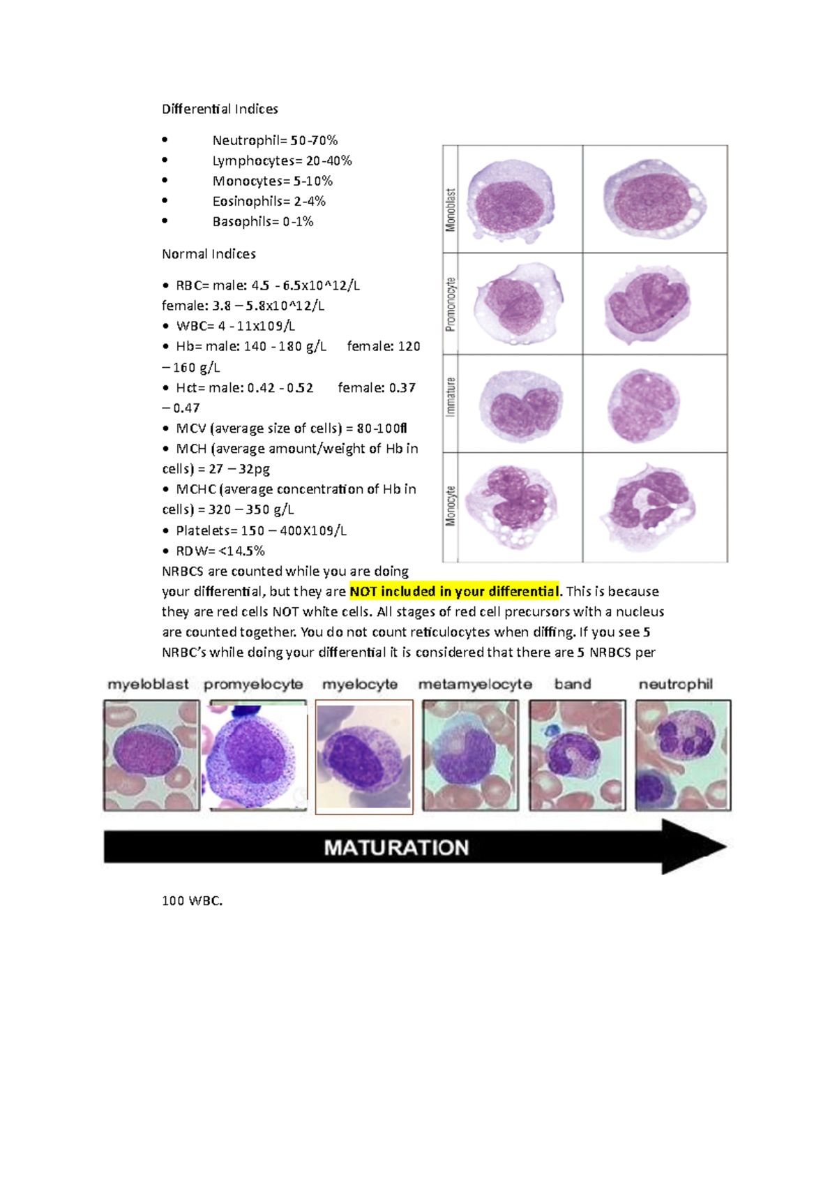 Haem-2-conditions - summary of conditions in haem 2 - Diferenial ...