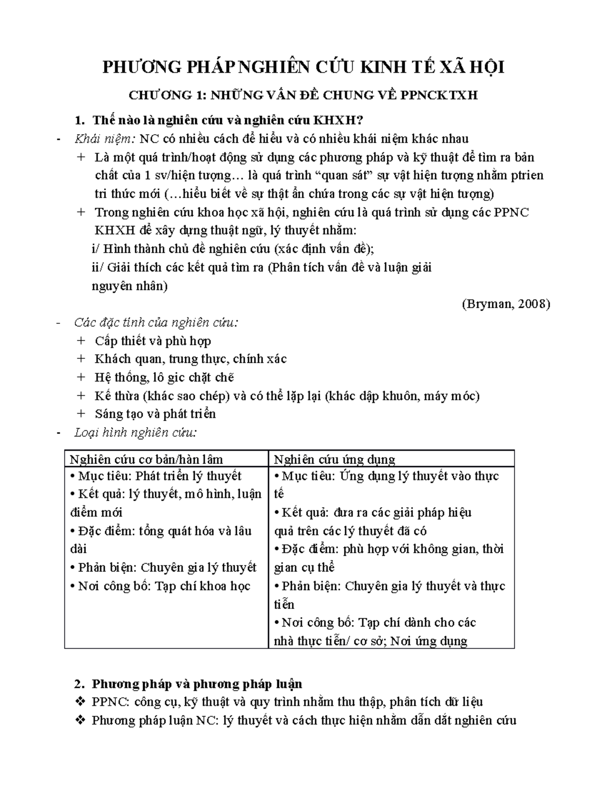 PHƯƠNG PHÁP Nghiên CỨU KINH TẾ XÃ HỘI - PHƯƠNG PHÁP NGHIÊN CỨU KINH TẾ XÃ HỘI CHƯƠNG 1: NHỮNG VẤN ĐỀ - Studocu