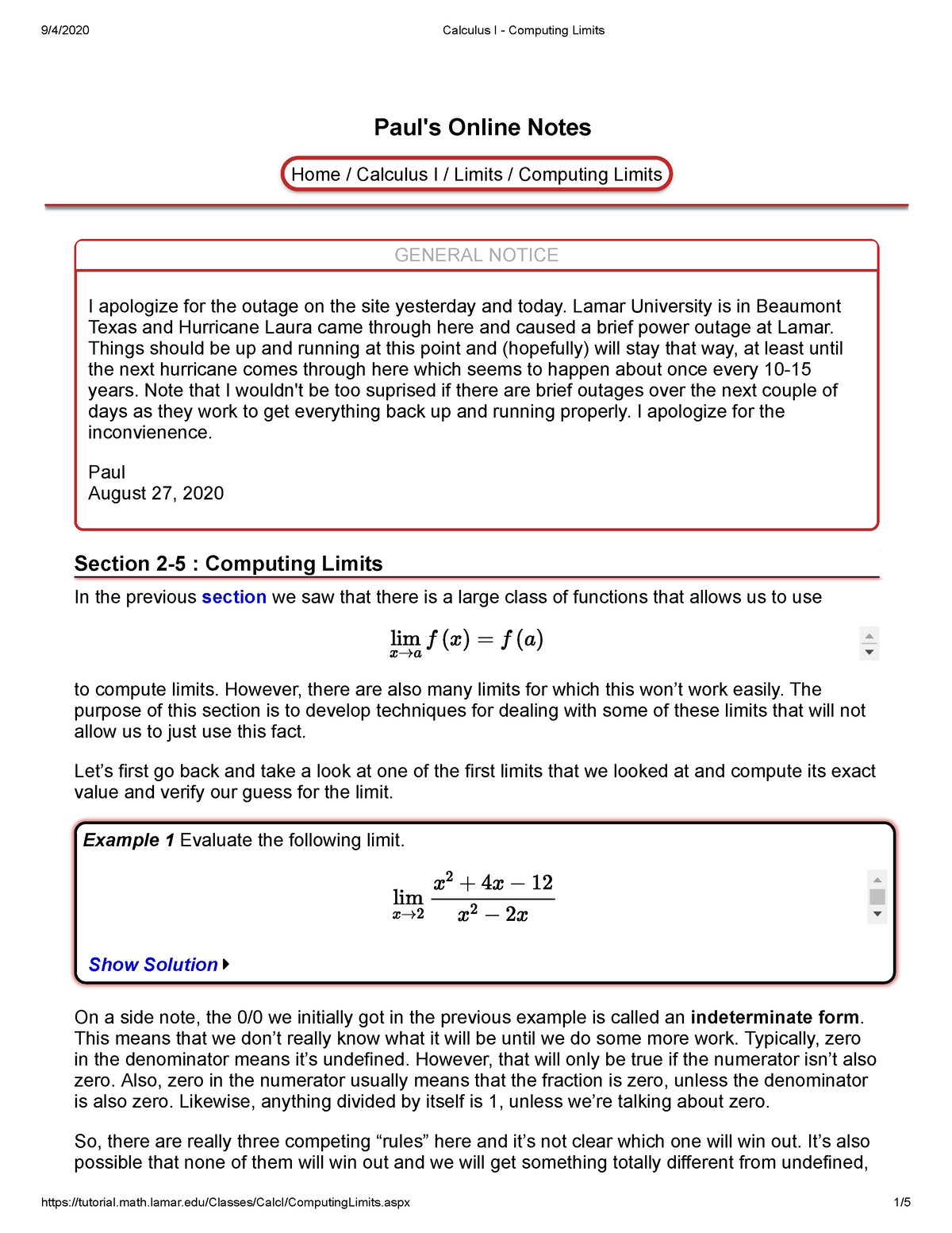 week-001-calculus-i-computing-limits-paul-s-online-notes-home