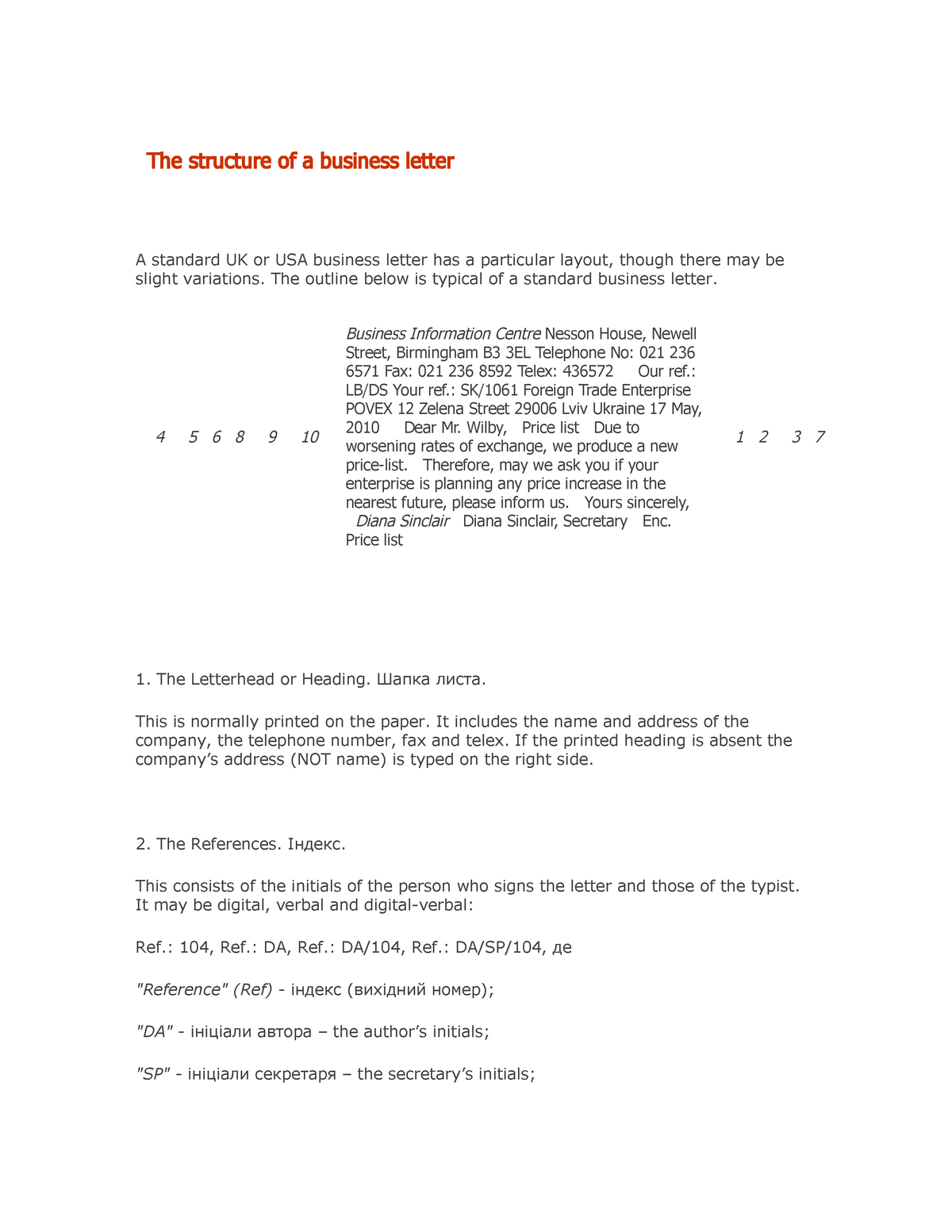 the-structure-of-a-business-letter-literature-and-languages-studocu