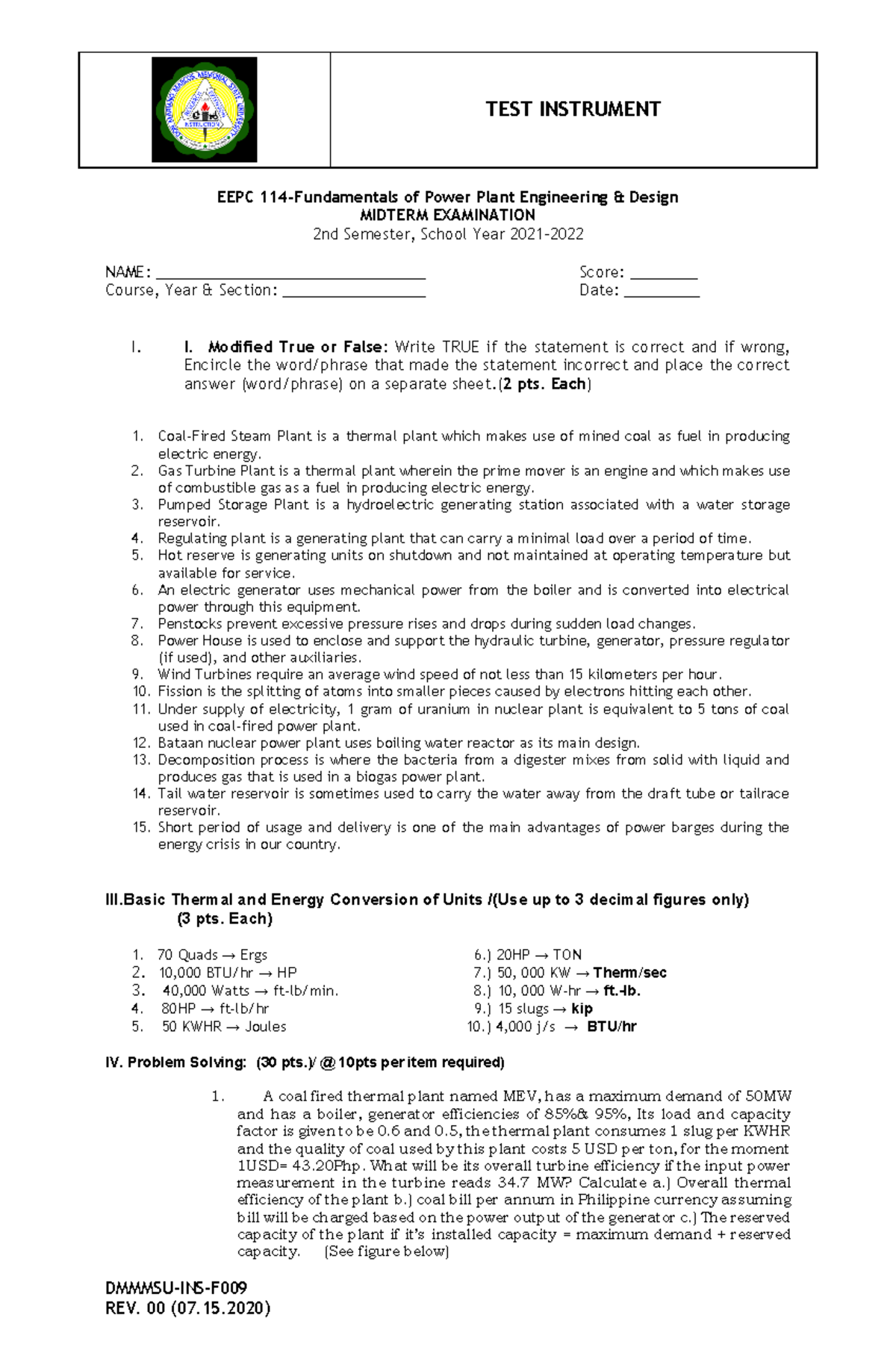 What Is Test Instrument