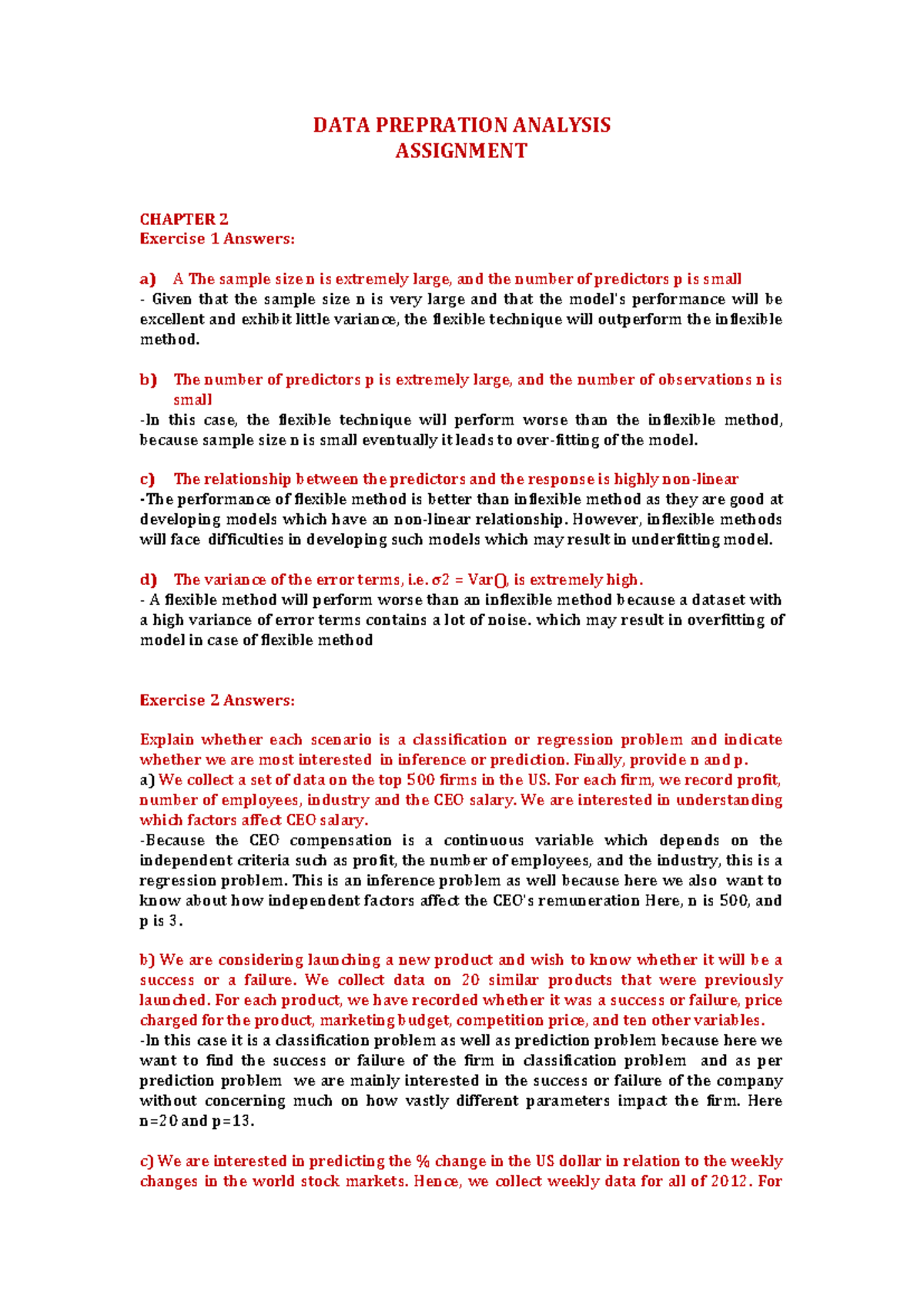 DATA+ Prepration+ Analysis - DATA PREPRATION ANALYSIS ASSIGNMENT ...