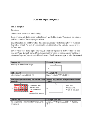 MAT 151 Topic 5 - Topic 5 DQ 1 Define In Your Own Words What The ...