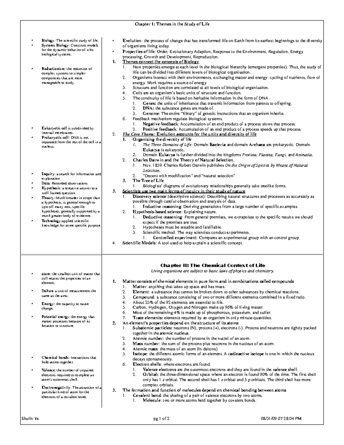 bio-notes-chapter-1-themes-in-the-study-of-life-biology-the