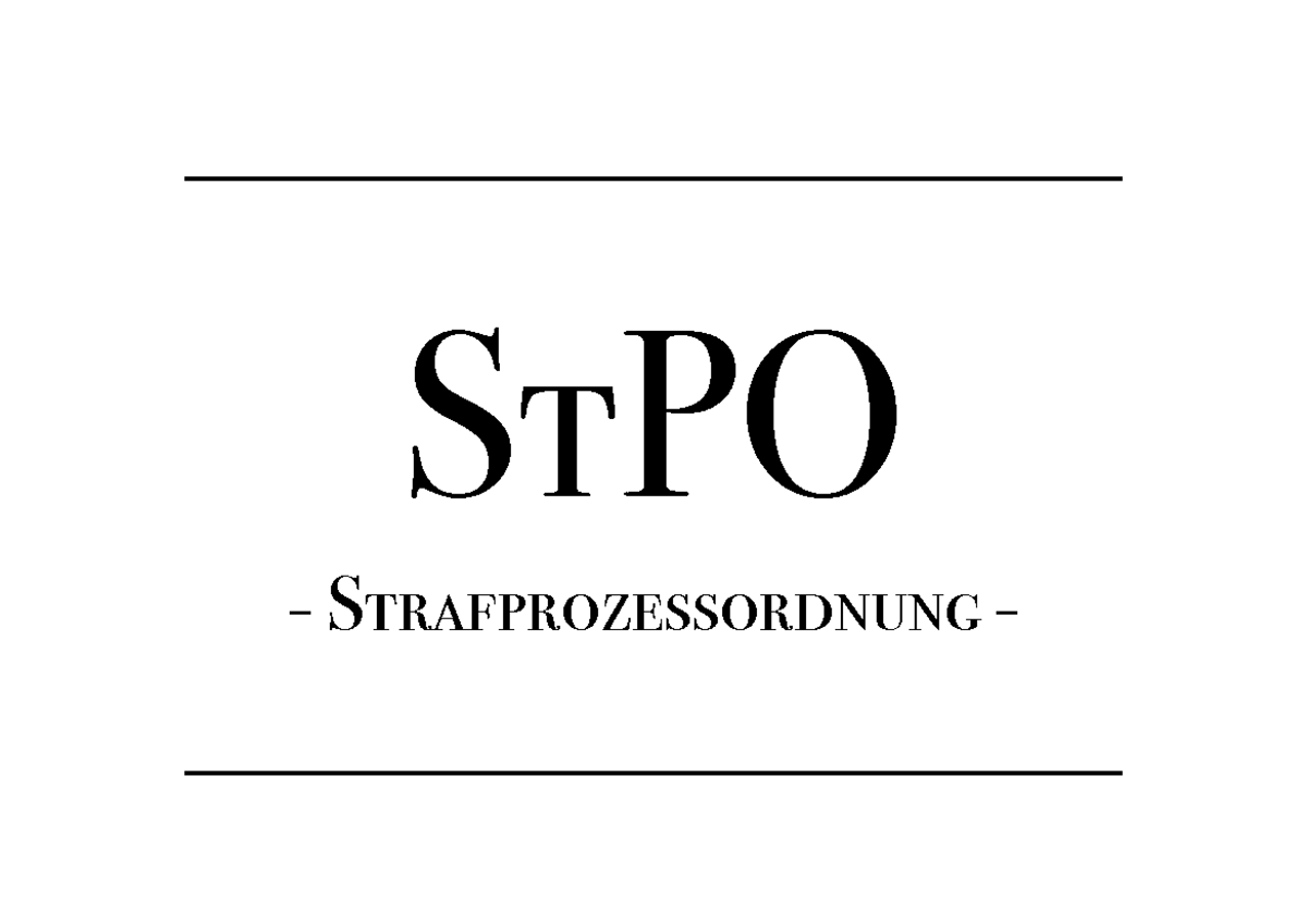 Ablauf Erkenntnisverfahren - StPO - Strafprozessordnung - Ablauf ...