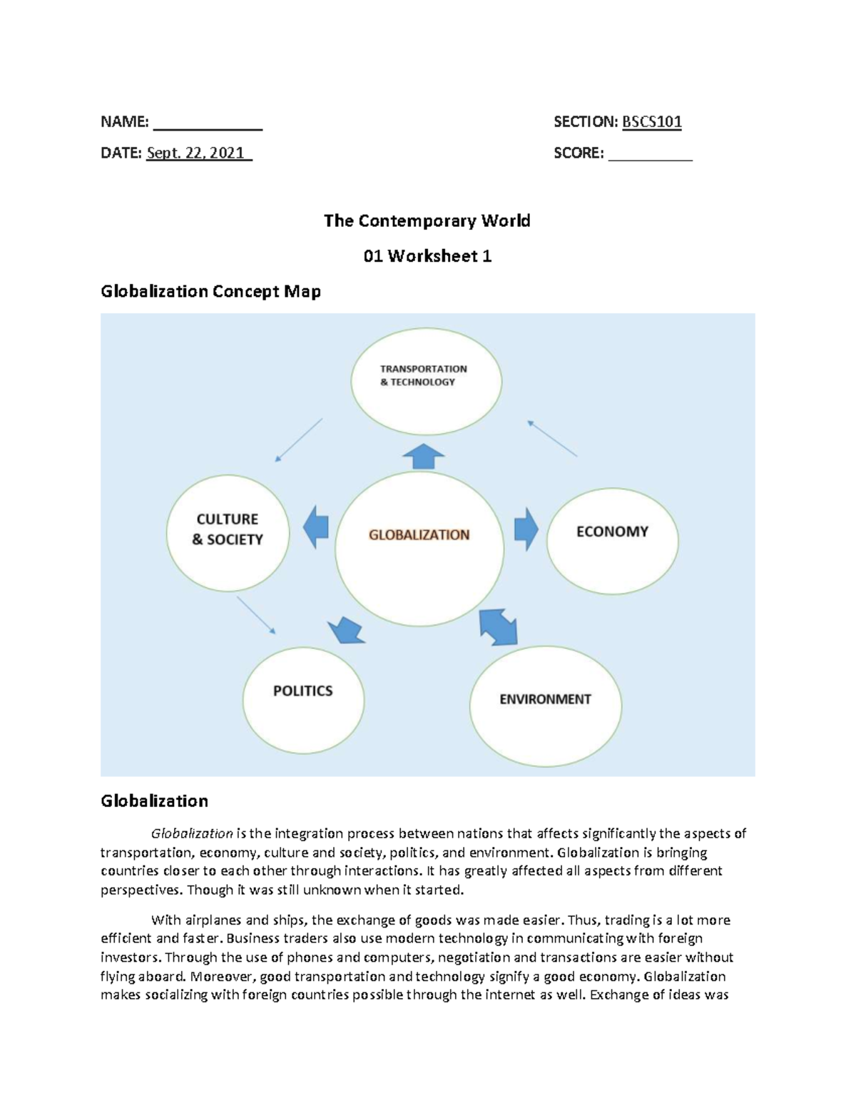 research questions about the globalization