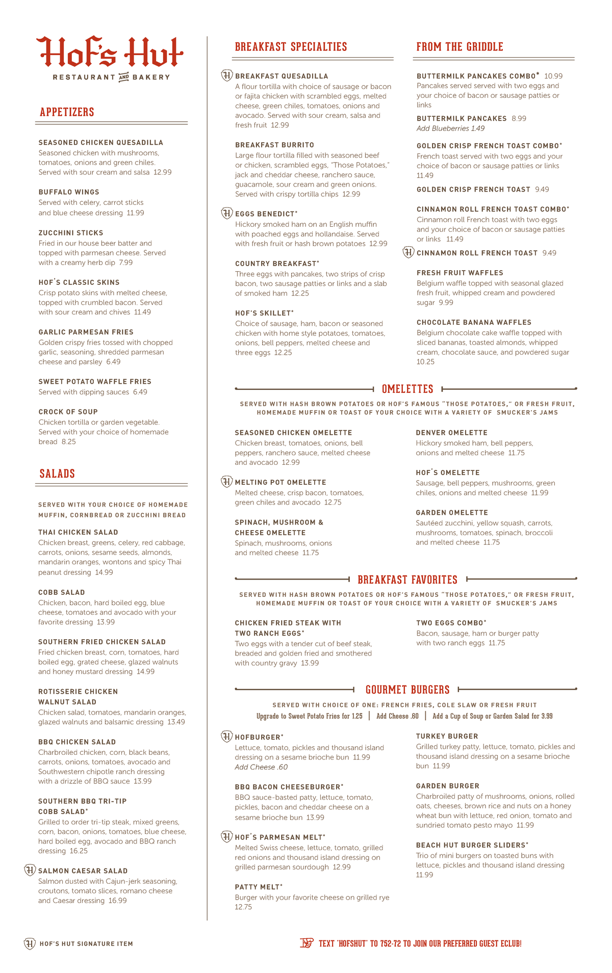 Hofs Hut Menu 11,16 7 - Hofs hut menu yummy food - SEASONED CHICKEN ...