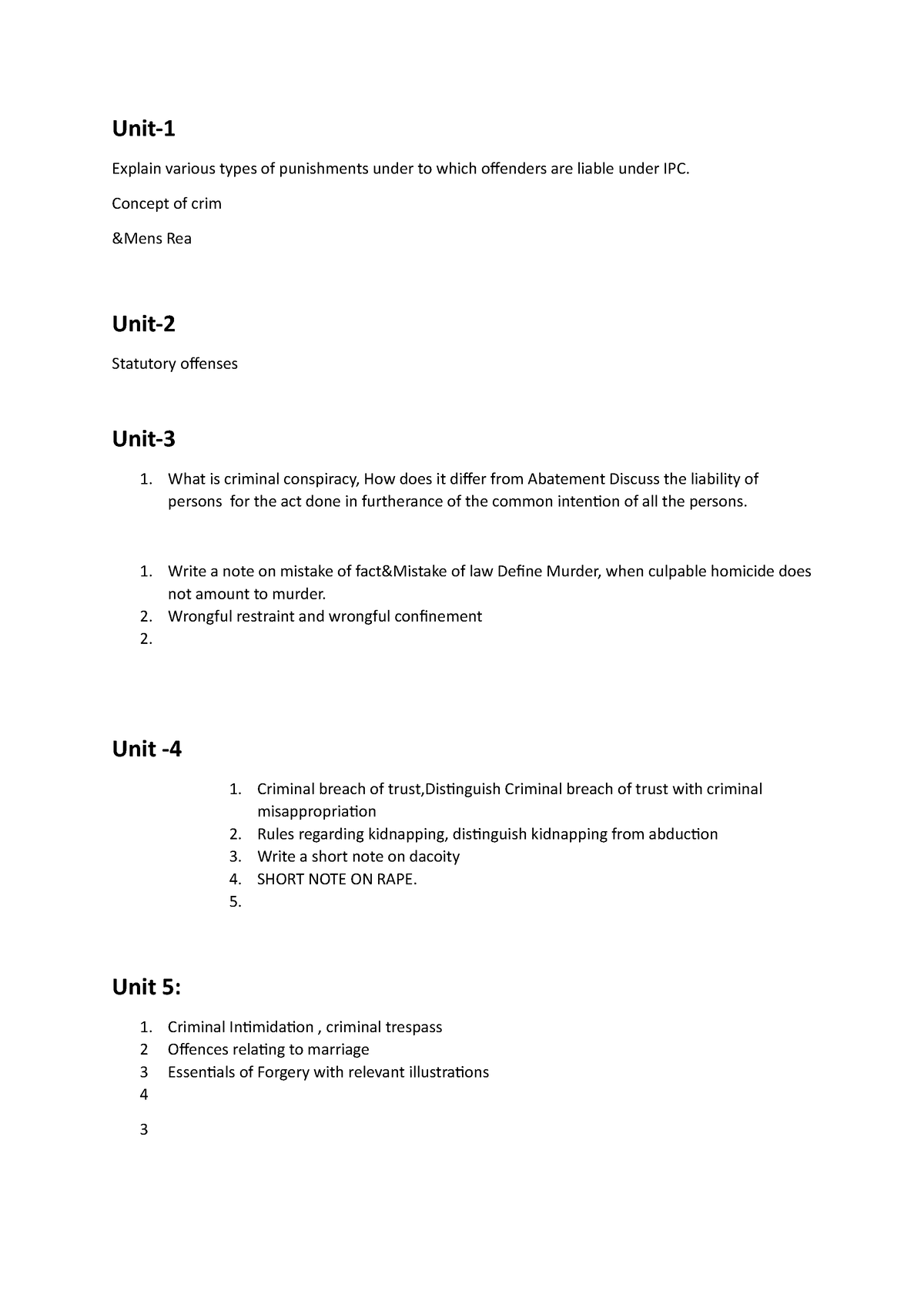 questionpaper-questions-testing-testtesting-test-unit-explain-various-types-of-punishments