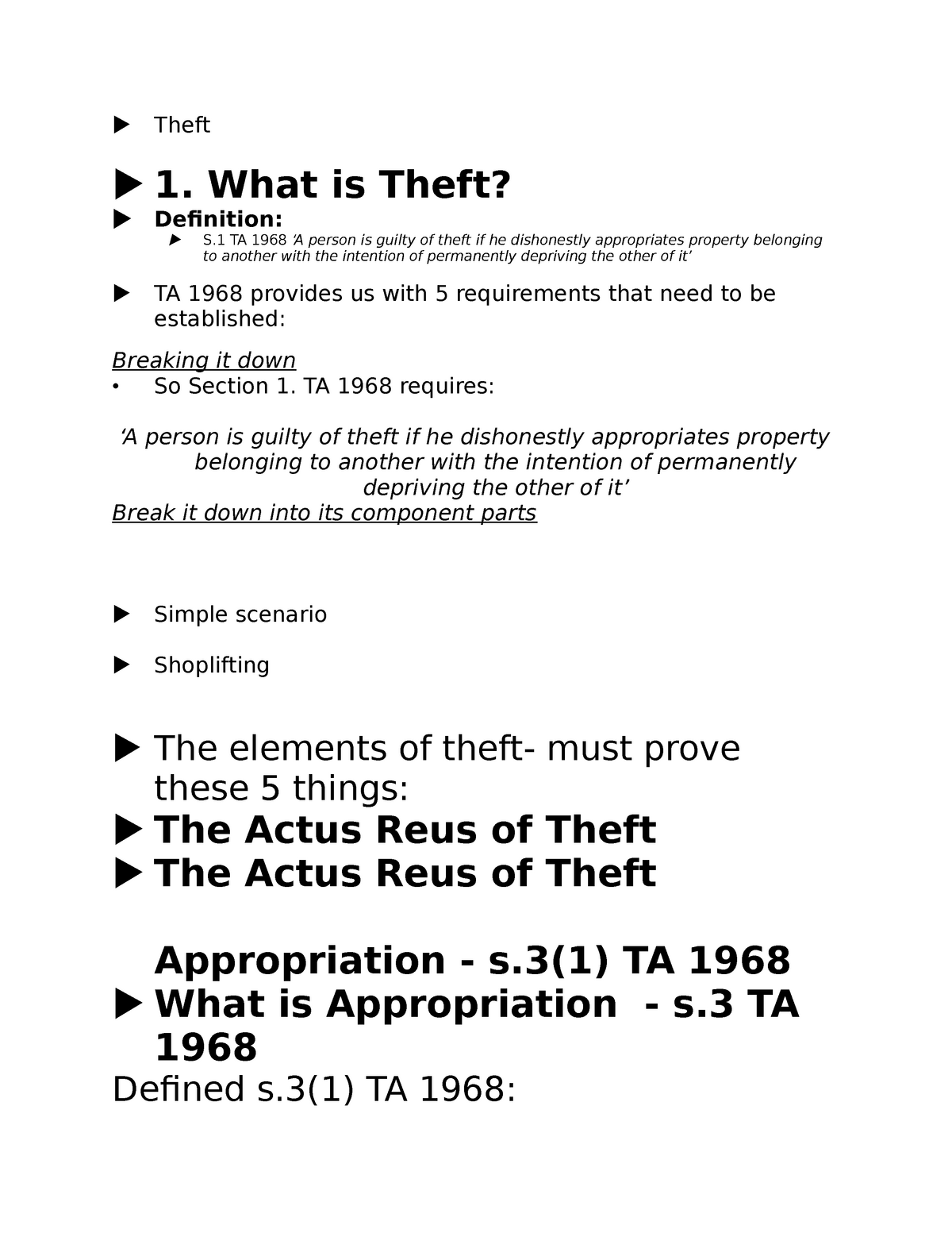 theft-theft-1-what-is-theft-definition-s-ta-1968-a-person-is-guilty-of-theft-if-he-studocu