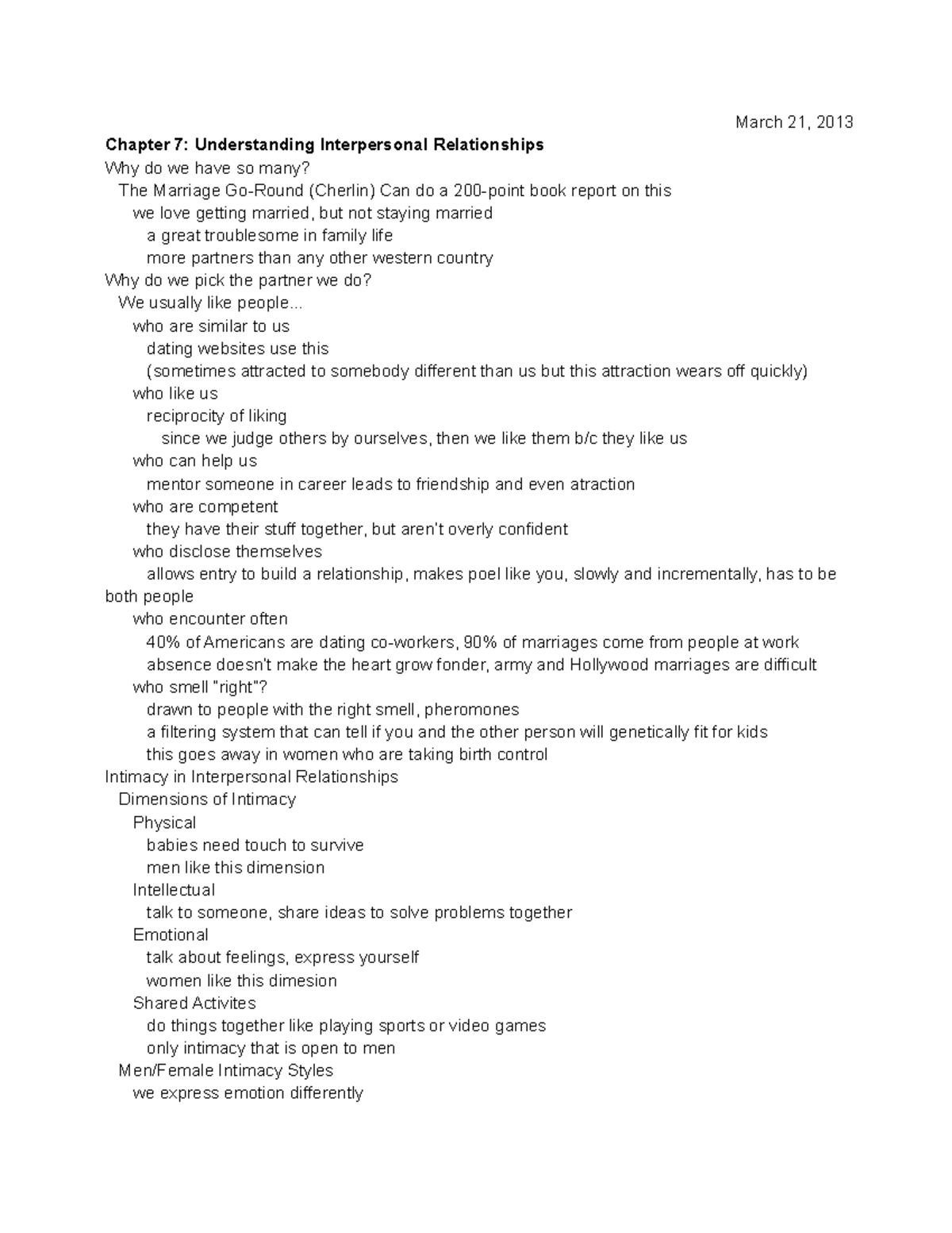 COMM 1700 - Summary of Chapter 7 - March 21, 2013 Chapter 7 ...
