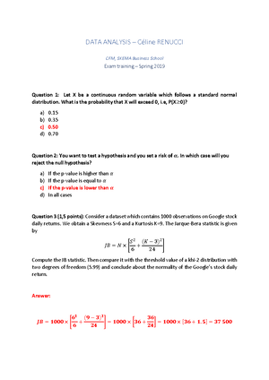 Tutorial 1 - Solutions - Quantitative Methods Spring 2020 – Céline ...