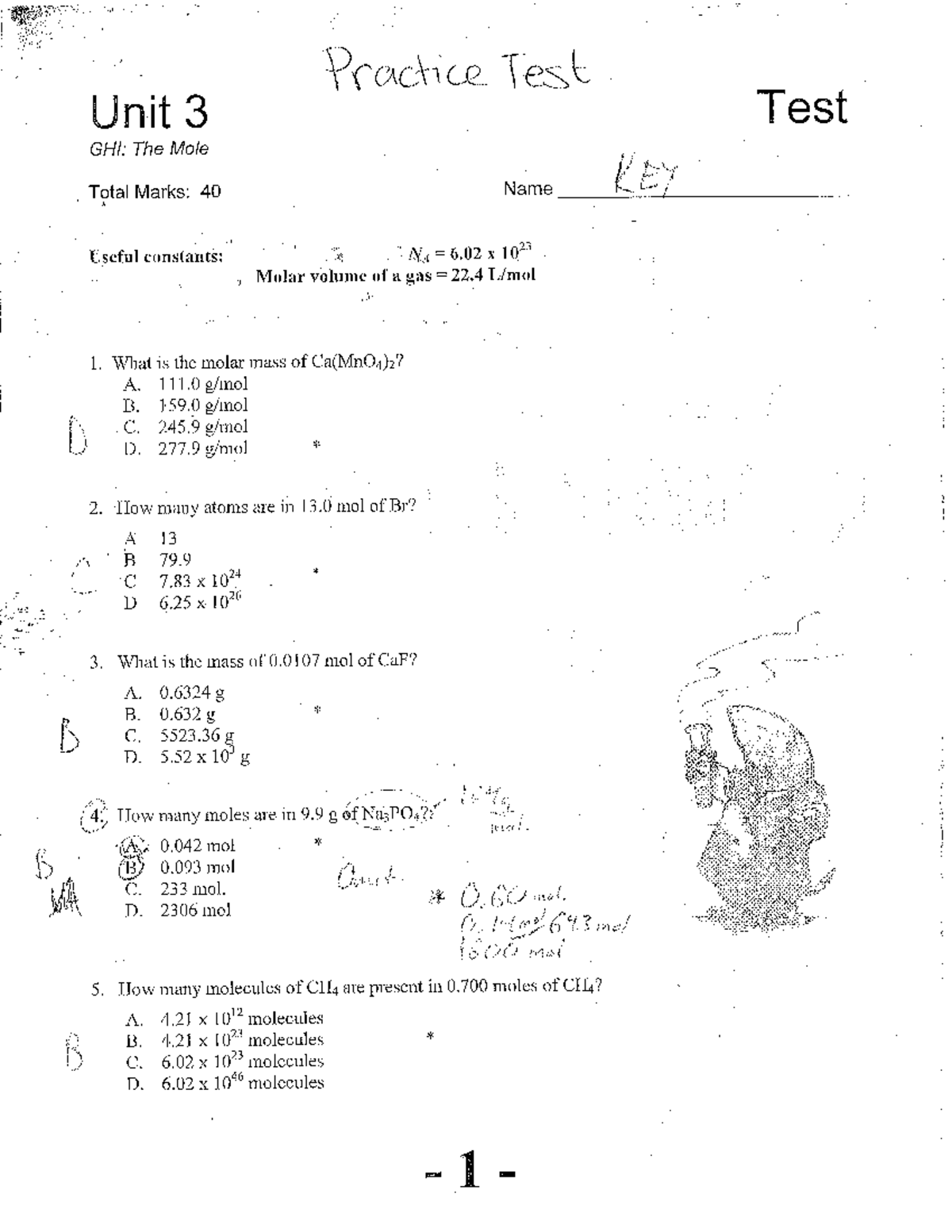 Mole answer - SOLUTIONS FOR MOLE PROBLEMS - Studocu