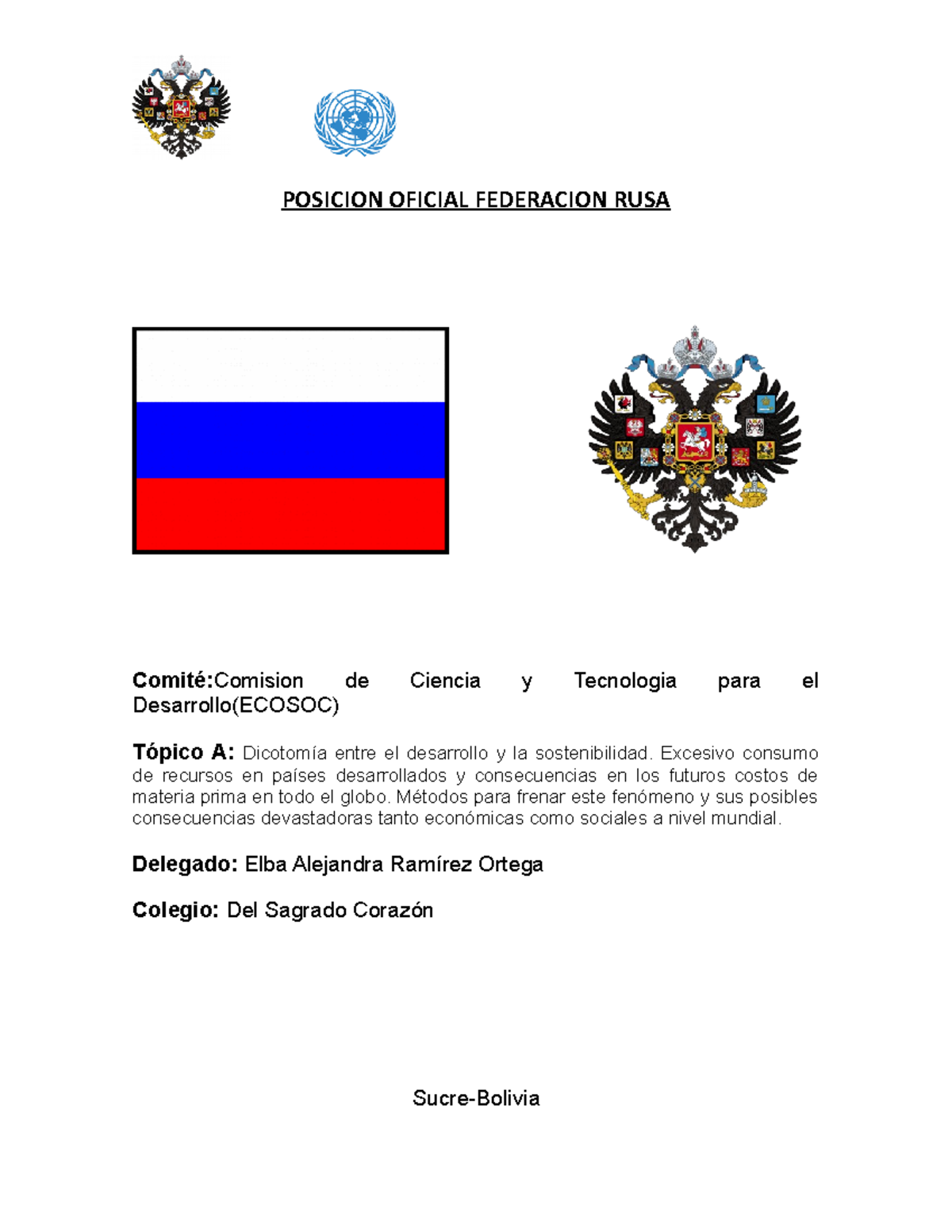 Posicion Oficial Federacion RUSA-3 - POSICION OFICIAL FEDERACION RUSA ...