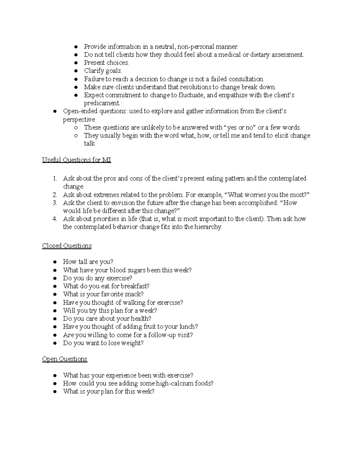 FSN 430 Notes - 16-40 - Provide information in a neutral, non-personal ...