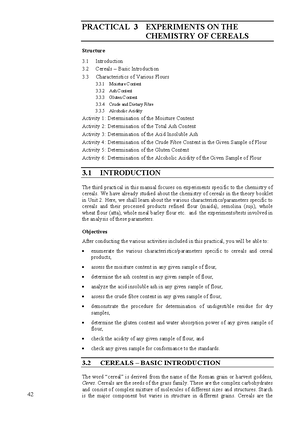 Practical-1 - Principles of Food Science - PRACTICAL 1 EVALUATION OF ...