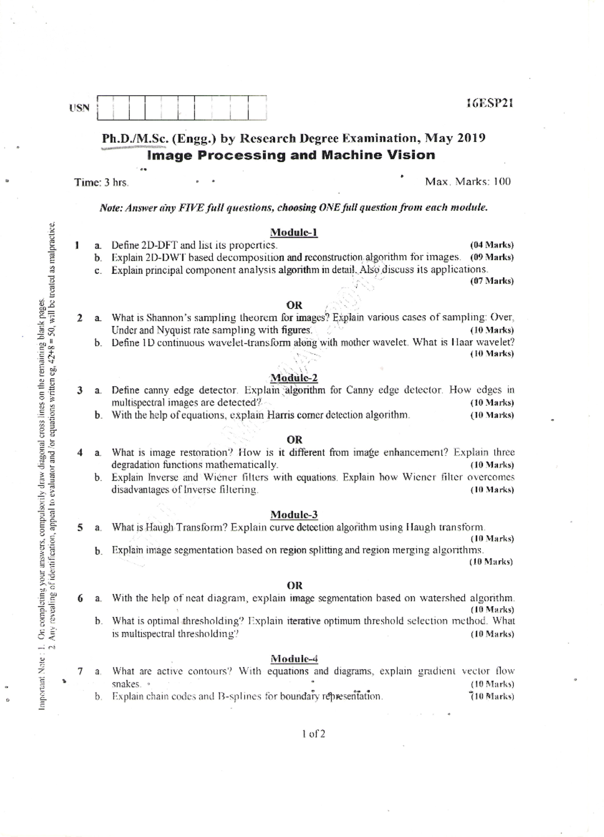 Ipmv02 - Question Paper - Electronic And Communication - Studocu